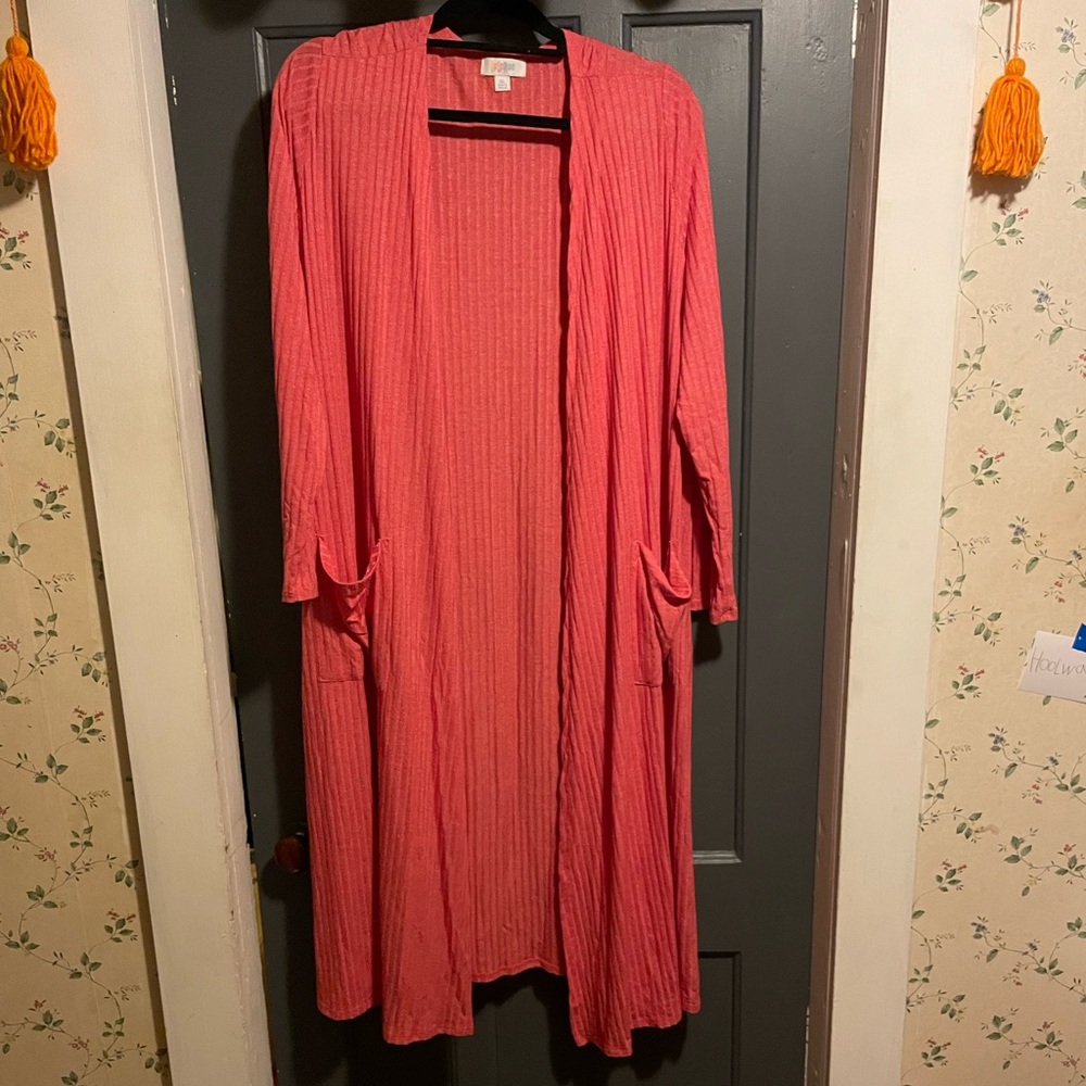 Coral XL LuLaRoe Sarah cardigan